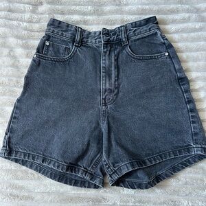 Women's Gray Denim Shorts